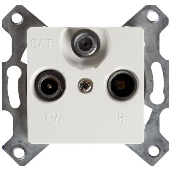 LEGRAND 773635 Розетка TV-FM-SAT, звезда, 4-2150МГц, белая, Cariva