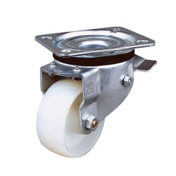 ZPAS WZ-SB73-00-01-000 Ролик для шкафов , макс. нагрузка системы 600 кг, d=80мм, с тормозом, крепление через суппорт (SZB-73-00-01)