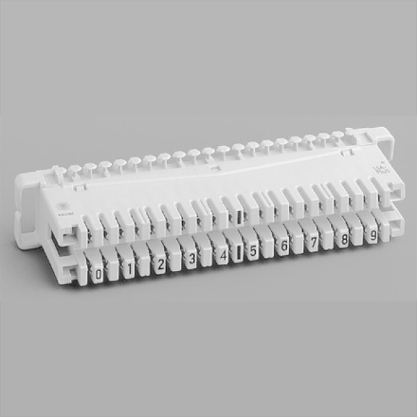 Krone 6089 1 002-06 Плинт соединительный LSA PLUS, на 10 пар, неразмыкаемый, маркировка 0-9, без цветового обозначения