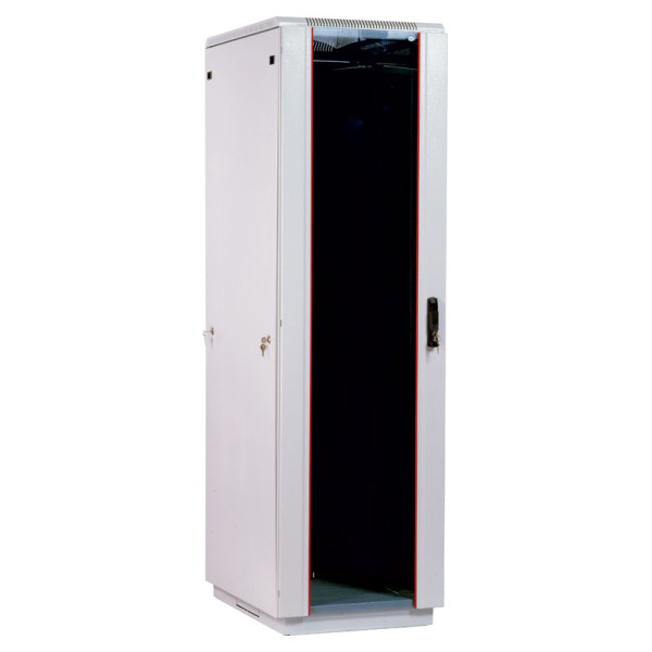 Шкаф телекоммуникационный напольный 22U (600x800) дверь стеклоШкафы телекоммуникационные напольные серии ШТК-М