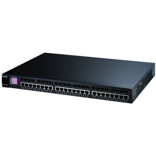 ZyXEL XGS-4728F Коммутатор L3+ Gigabit Ethernet с 24 разъемами RJ-45 совмещенными с SFP-слотами, 2 портами 12G CX4 и слотом расширения