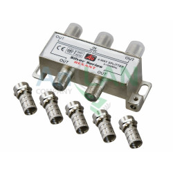 REXANT 05-6103 ДЕЛИТЕЛЬ ТВ x 4 + 5шт. F 