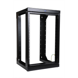 Кронштейн телекоммуникационный настенный рамный поворотный 15U, цвет черный