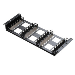 Hyperline KR-19-FRAME-CON-180 Рама 19 для крепления 18 плинтов для телефонии, 4U, углубленная