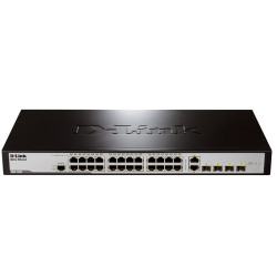 D-Link DES-1228/ME/B1A Управляемый коммутатор 2 уровня с 24 портами 10/100Base-TX, 2 портами 100/1000Base-X SFP и 2 комбо-портами 100/1000Base-T/SFP