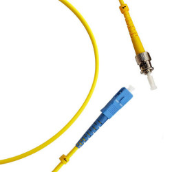 Cabeus FOP(s)-9-SC-ST-15m Шнур оптический simplex SC-ST 9/125 sm 15м LSZHОдномодовые и многомодовые оптические патч-корды, ST/PC-SC/PC, симплекс