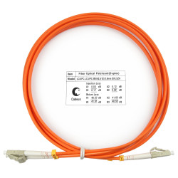 Cabeus FOP-62-LC-LC-2m Шнур оптический duplex LC-LC 62,5/125 mm 2м LSZH