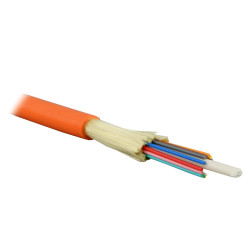 Cabeus TB-A-4-16T-D-K-PVC-IN-25 Кабель волоконно-оптический 50/125 (OM3) многомодовый, 16 волокон, плотное буферное покрытие (tight buffer), для внутренней прокладки (-25C ~ +75), FR-PVC, голубой, (F40161600U)