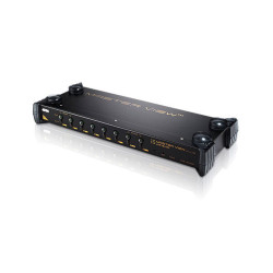 ATEN CS9138Q9-AT-G KVM Переключатель, электрон. 19, 1U , SVGA+KBD+MOUSE, на 8 компьютеров (нужны шнуры серии 2L-10..)