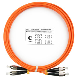 Cabeus FOP-62-FC-FC-3m Шнур оптический duplex FC-FC 62,5/125 mm 3м LSZH