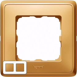 LEGRAND 773662 Рамка 2 поста, матовое золото, Cariva