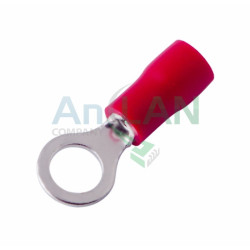 REXANT 08-0014 НАКОНЕЧНИК КОЛЬЦЕВОЙ изолированный (НКИ D5.3мм) 0.5-1.5кв.мм (VR1.25-5)