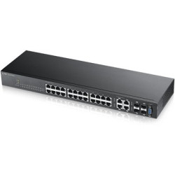 ZyXEL GS2210-24 24-портовый управляемый коммутатор Gigabit Ethernet с 4 SFP-слотами совмещенными с разъемами RJ-45