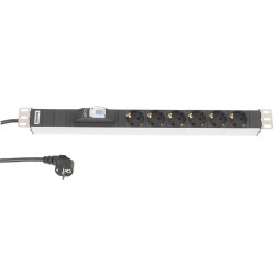 Hyperline SHT19-6SH-B-2.5EU Блок розеток для 19