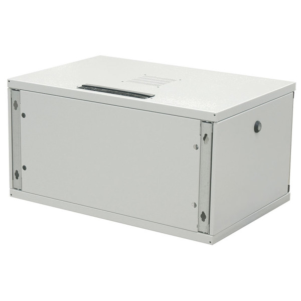 ZPAS WZ-3615-01-M3-011 Шкаф настенный 19-дюймовый (19), серия SU, 10U, 515x600х500, со стальной дверью, с открывающимися стенками, цвет серый (RAL 7035) (собранный)19 настенные шкафы серии SU