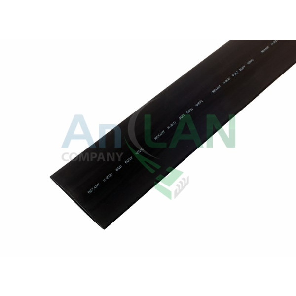REXANT 25-0080 80,0 / 40,0 мм 1м термоусадка чёрная