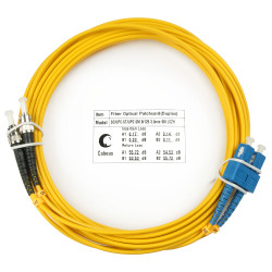 Cabeus FOP(d)-9-SC-ST-5m Шнур оптический duplex SC-ST 9/125 sm 5м LSZH