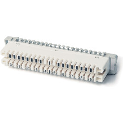 Hyperline KR-PL-10-BRK-0 Плинт размыкаемый, на 10 пар, нормальнозамкнутый, маркировка 0-9