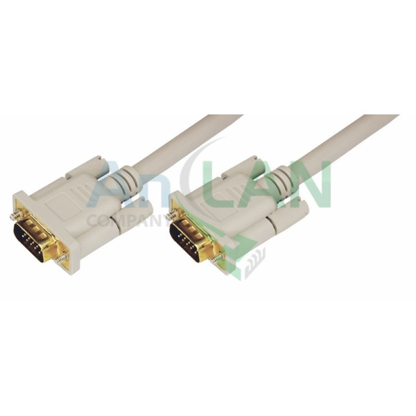 REXANT 17-5503-4 Шнур VGA plug - VGA plug 1.8М (серый)