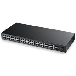 ZyXEL GS2210-48 Управляемый коммутатор Gigabit Ethernet с 48 разъемами RJ-45 из которых 4 совмещены с SFP-слотами и 2 дополнительными SFP-слотами