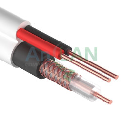 REXANT 01-4003 Кабель для видеонаблюдения ККСВ-В + 2х0.5мм., 305м., белый