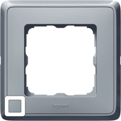 LEGRAND 773691 Рамка 1 пост, жемчужно-серая, Cariva