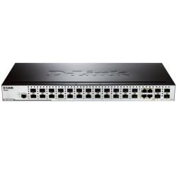 D-Link DES-3200-28F/C1A Управляемый коммутатор 2 уровня с 24 портами SFP + 4 комбо-портами 1000Base-T/SFP