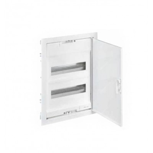 LEGRAND 001414 Nedbox Шкаф встраиваемый 4ряда, 48+8 модулей, с белой дверцей, с клеммным блоком N+PE, IP 40