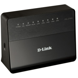 D-Link DSL-2740U/B Беспроводной маршрутизатор ADSL2+ с поддержкой Ethernet WAN