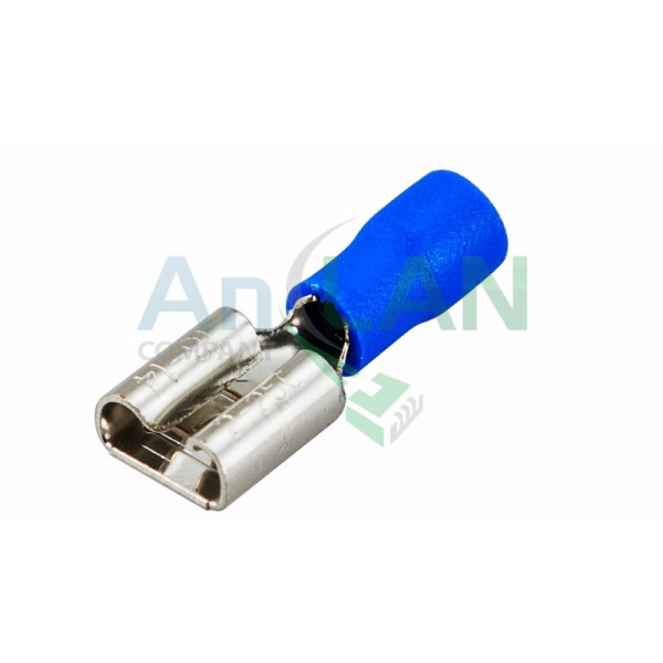 REXANT 08-0434 КЛЕММА ПЛОСКАЯ изолированная (КПИ гнездо - 9мм) 1.5-2.5кв.мм (VF2-312)