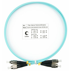Cabeus FOP-50-FC-FC-1,5m Шнур оптический duplex FC-FC 50/125 mm OM3 1,5м LSZH