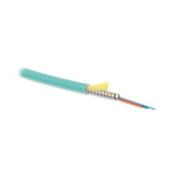 Hyperline FO-DF-IN-503-8-LSZH-AQ (FO-D-IN-503-8-ARM-LSZH-AQ) Кабель волоконно-оптический 50/125 (OM3) многомодовый, 8 волокон, плотное буферное покрытие (tight buffer) 0.6 мм, бронированный, гибкий, для внутренней прокладки, LSZH, –40°C – +80°C, аква