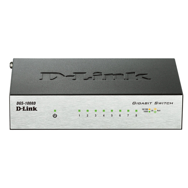 D-Link DGS-1008D/I2A/I2B Неуправляемый коммутатор с 8 портами 10/100/1000 Base-T и функцией энергосбережения