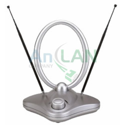 REXANT 34-0206 RX-1000 антенна комнатная VHF, UHF, FM, 40-862 MHz с усилителем 36dB