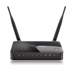 ZyXEL Keenetic II Интернет-центр для выделенной линии Ethernet, с точкой доступа Wi-Fi 802.11n 300 Мбит/с, коммутатором Ethernet и многофункциональным хостом USB