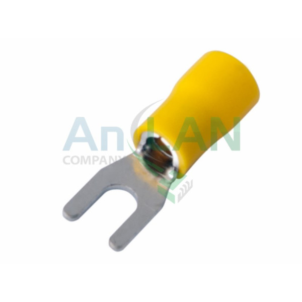 REXANT 08-0151 НАКОНЕЧНИК ВИЛОЧНЫЙ изолированный (НВИ - 4.3мм) 4-6кв.мм (SVS5.5-4, VS5.5-4)