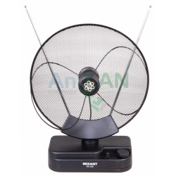 REXANT 34-0102 RX-102 антенна комнатная VHF, UHF, 47-860 MHz с усилением 36dB