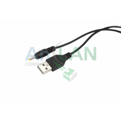 REXANT 18-1155 Шнур USB-А (male) - DC (male) 0.7х2.5мм (шнур-адаптер) 1M
