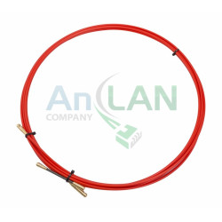 REXANT 47-1005 Протяжка кабельная (мини УЗК в бухте), стеклопруток, d=3,5мм, 5м КРАСНАЯ