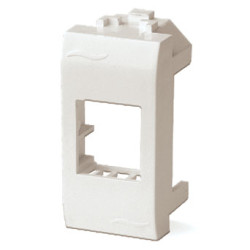 DKC / ДКС 76608B Адаптер для информационных разъемов SIEMON, белый RAL 9010, 1М,BRAVA