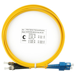 Cabeus FOP(d)-9-SC-ST-3m Шнур оптический duplex SC-ST 9/125 sm 3м LSZH