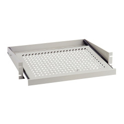 ZPAS WZ-SB28-00-04-011 Полка выдвижная, угловая, 2U x 450 x 365 мм (до 20 кг), цвет серый (RAL 7035) (SZB-28-00-00/4)
Выдвижные полки