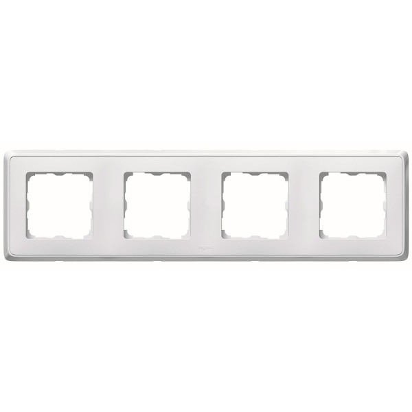 LEGRAND 773654 Рамка 4П белая, Cariva
