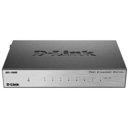D-Link DES-1008D/(K2A/K3A)RU/J1A/J2A/L2A/L2B Неуправляемый коммутатор с 8 портами 10/100Base-TX