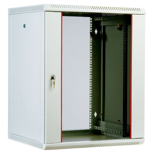 Шкаф телекоммуникационный настенный разборный 15U (600х650), съемные стенки, дверь стеклоШкафы настенные телекоммуникационные ШРН-М