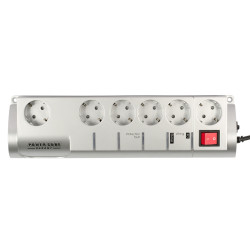 Power Cube Garant SIS-10 Сетевой фильтр, 3.0 м, 5+1 страховка, металлик