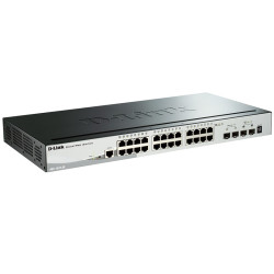 D-Link DGS-1510-28/A1A Управляемый стекируемый коммутатор SmartPro с 24 портами 10/100/1000Base-T, 2 портами 1000Base-X SFP и 2 портами 10GBase-X SFP+