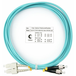 Cabeus FOP-50-SC-FC-3m Шнур оптический duplex SC-FC 50/125 mm OM3 3м LSZH