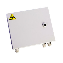 Оптический бокс (кросс) IP 55 настенный, одна дверь, замок, до 24 портов