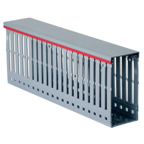 DKC / ДКС 01130 T1-EF 100x80G (RAL 7030) Перфорированный короб в комплекте с крышкой (цена за 1 метр) длина 2м